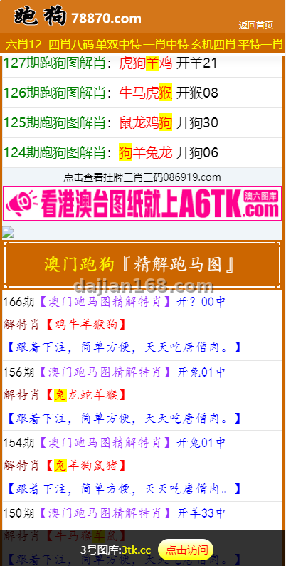 Mobile result page of the draw system