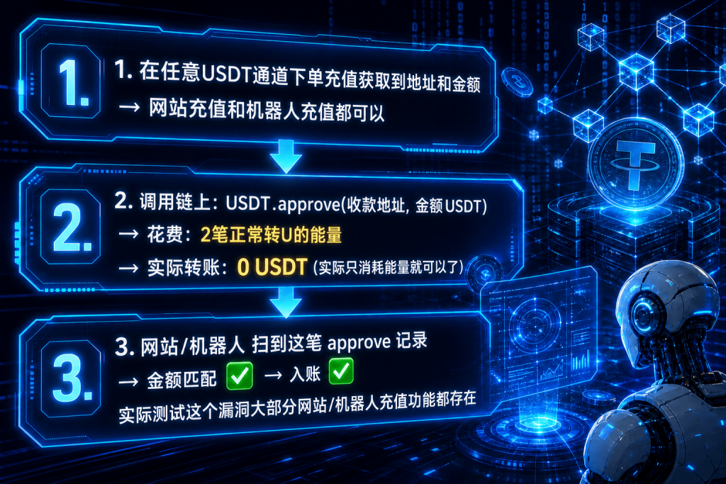 USDT Recharge Attack Script – Source Code Download on Dajian168