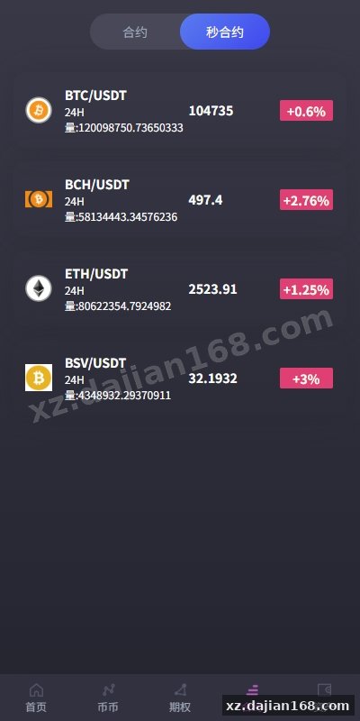 海外交易所系统/合约/期权/质押/秒合约/插针控制/申购-系统演示站