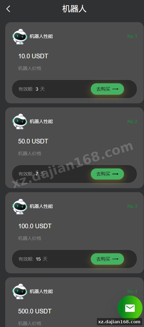 运营版量化机器人/虚拟币投资理财源码/PC落地页/前端vue-系统演示站